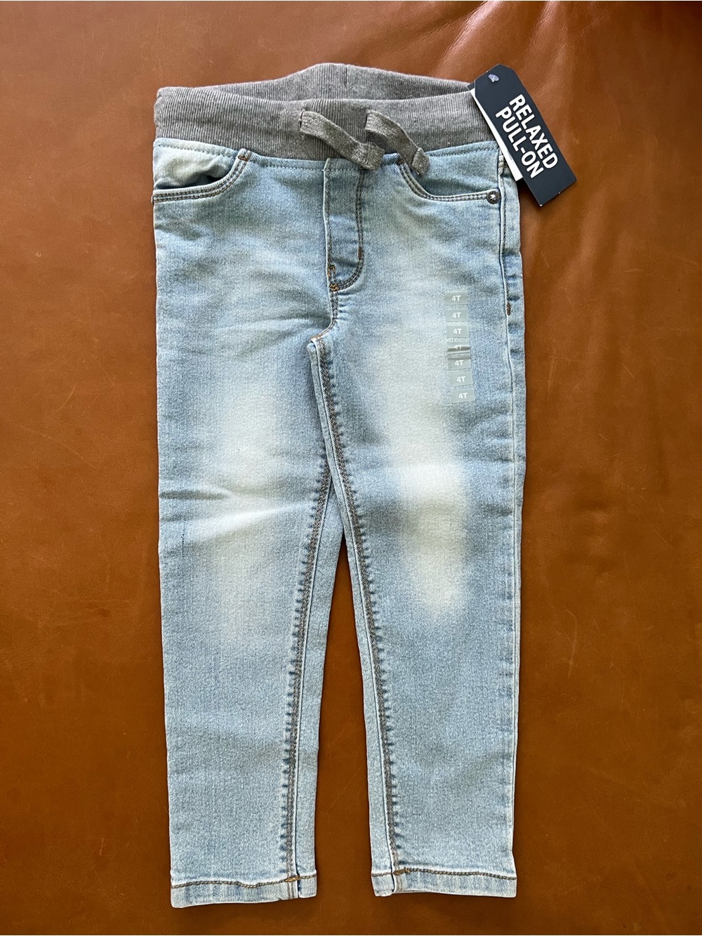 OSHKOSH Light Blue Relaxed Skinny Jeans, 4T - NEW